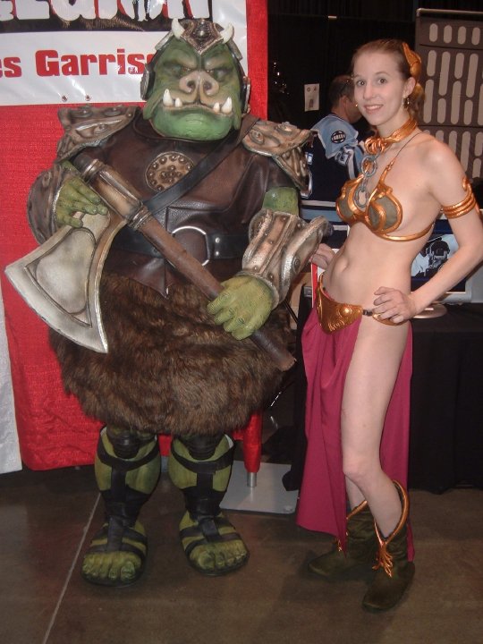 Leia with the Gamorrean Guard