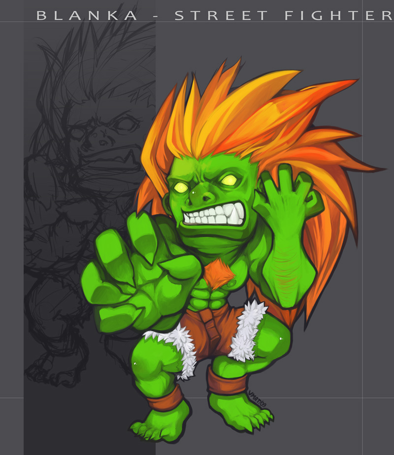 Street Fighter V - Blanka pose animations by Quake332 on DeviantArt