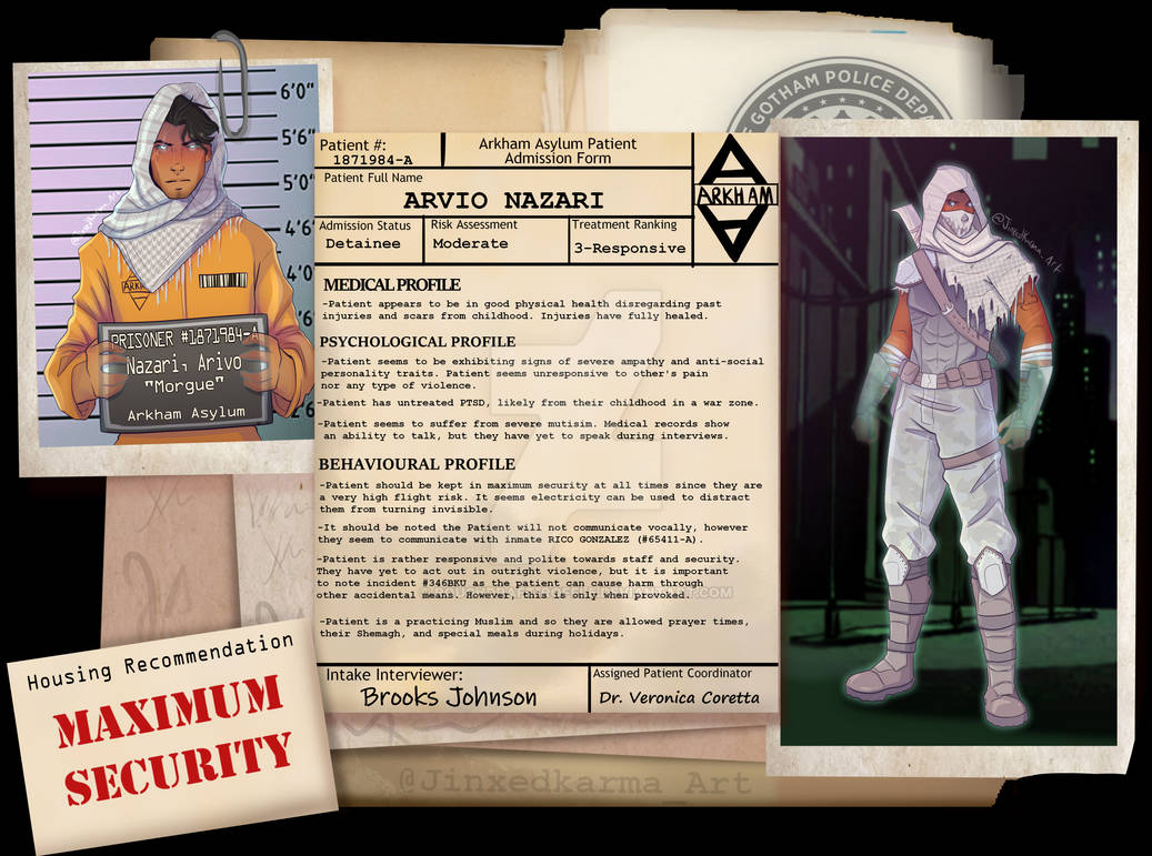 Morgue Arkham Asylum File by Roughdraft-Roffle on DeviantArt