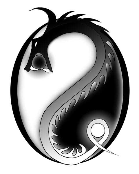 Yin Yang and Dragon