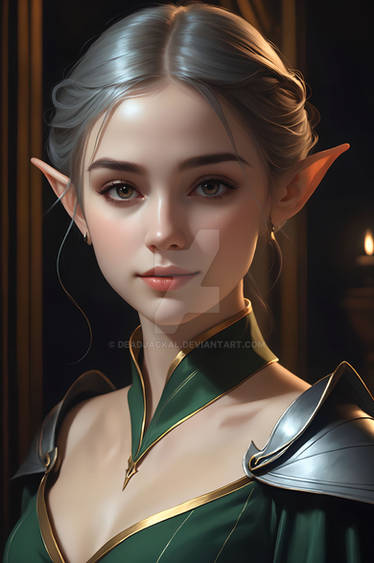 Elven portrait. by DmitryMalykhin on DeviantArt