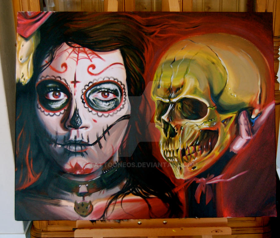 dia de los muertos paint