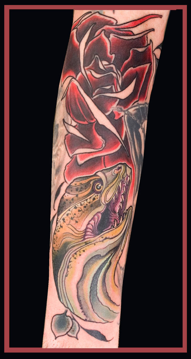 moray eel tattoo by tattooneos on DeviantArt