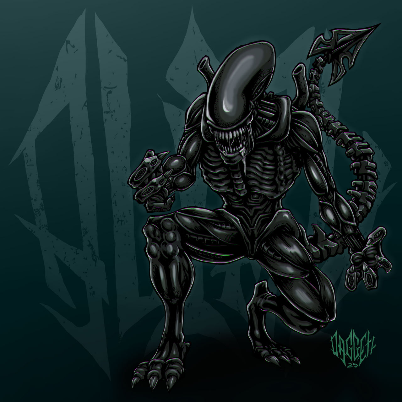 Alienoid Deviantart ALIEN by maxdaggettart on DeviantArt