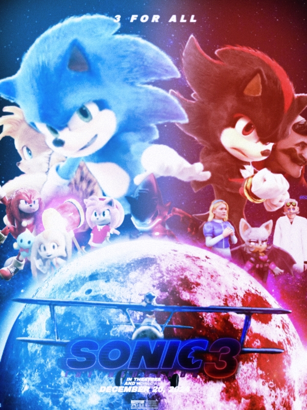 Sonic Movie 3 poster by me (repost to fix some mistakes) : r/SonicTheMovie