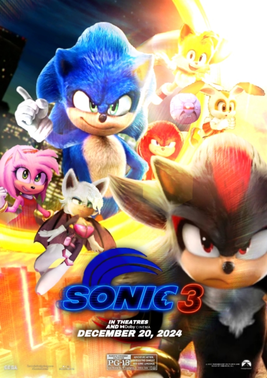 Sonic 3: O Filme, previsto para chegar nos cinemas até 2024, terá Shadow  The Hedgehog