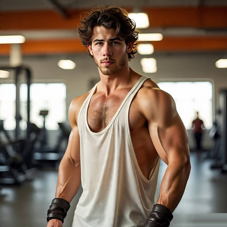 Nick Model Muscles Nick at the gym by TaliesinAI on DeviantArt