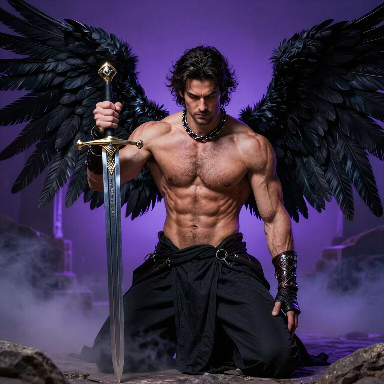 Fallen Angel Rear View Fallen Angel after a Battle by TaliesinAI on DeviantArt