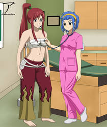 Commission Erza and Levy checkup