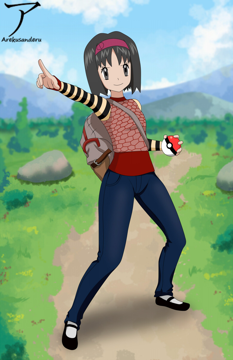 PKMN DP - Dawn platinum outfit anime artwork (FM) by Aquamimi123