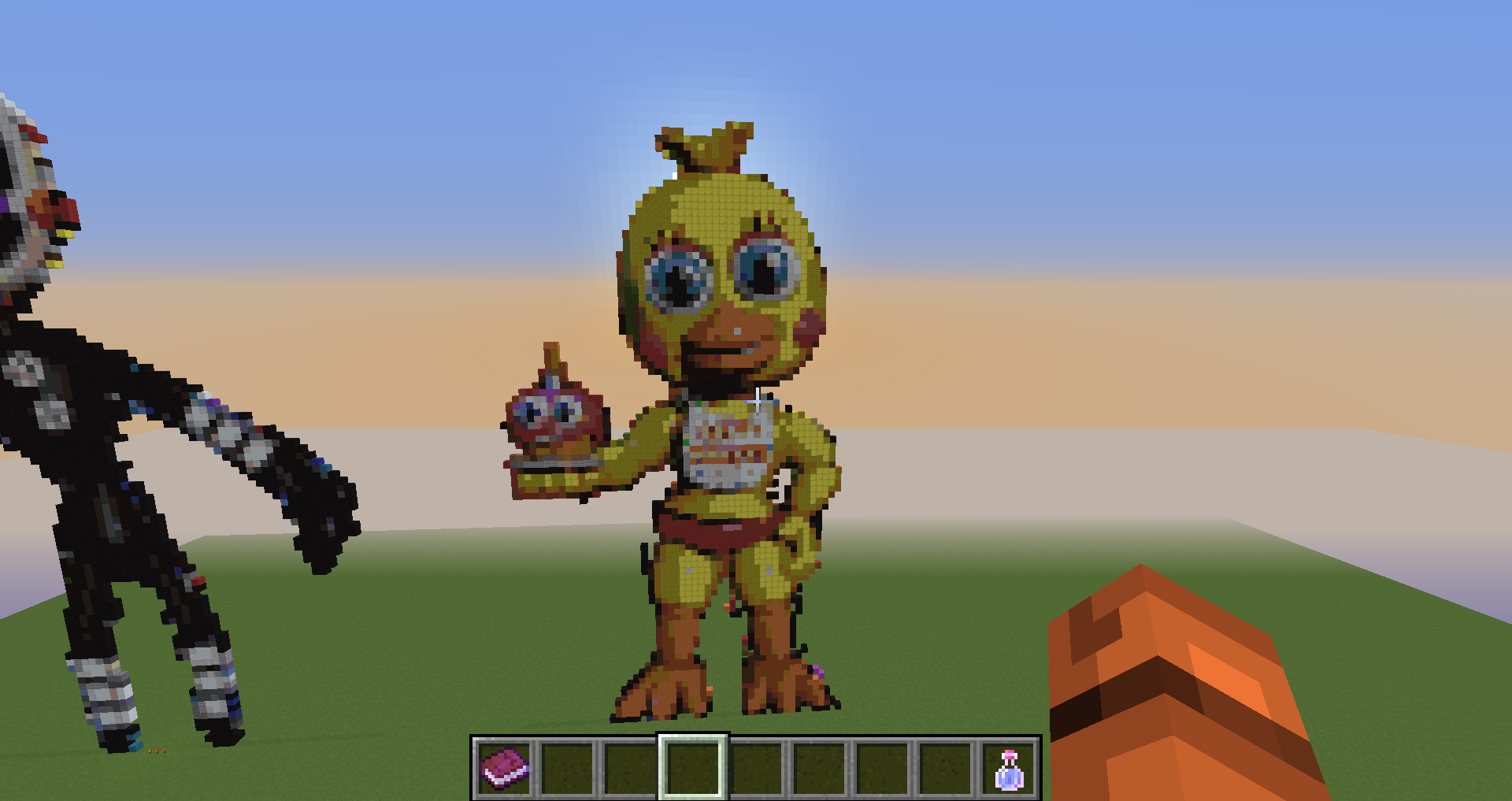 Withered chica pixel art