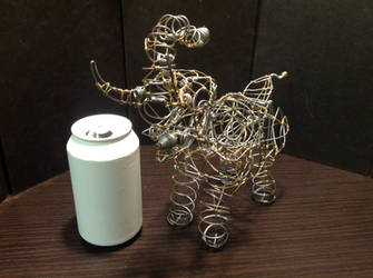Wire Trumpeting Elephant