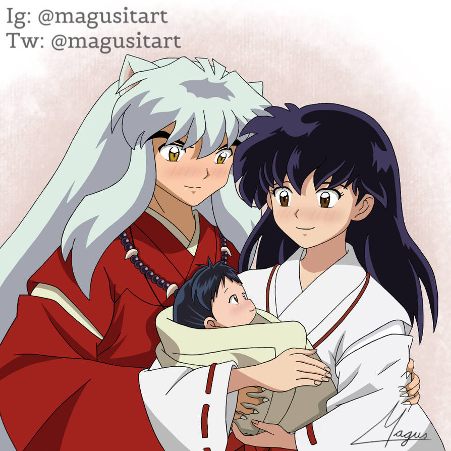 Moroha Baby Inuyasha, Kagome Moroha by Magusitart on DeviantArt