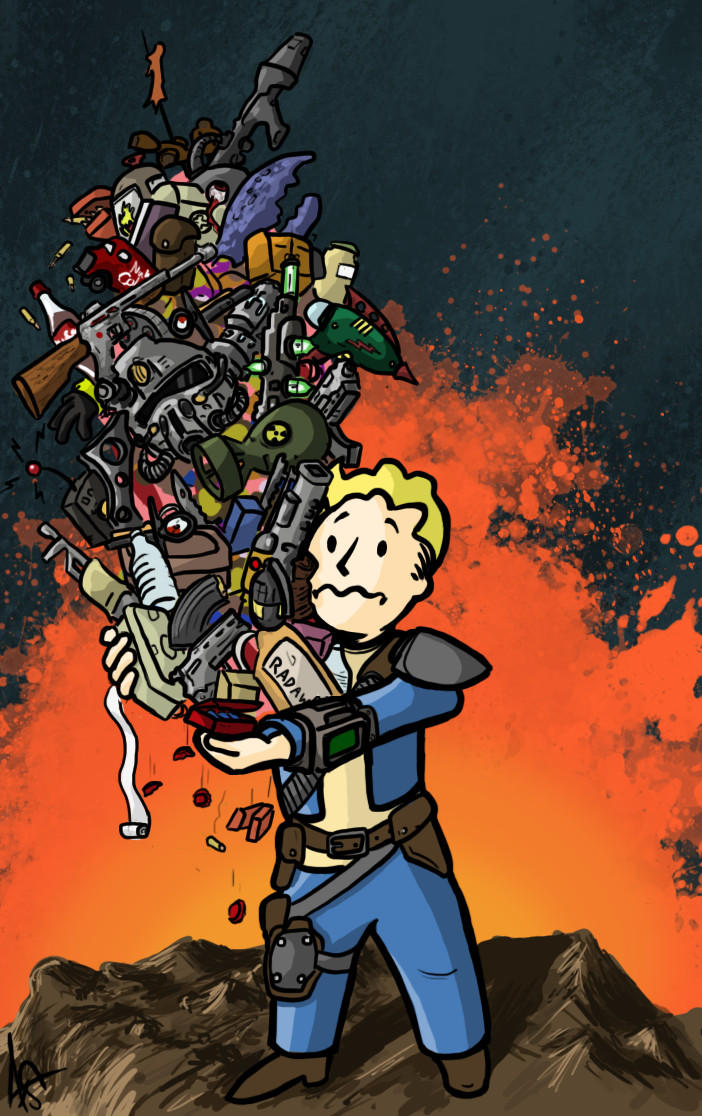 Fallout - You're Over encumbered by JiPoJiP on DeviantArt