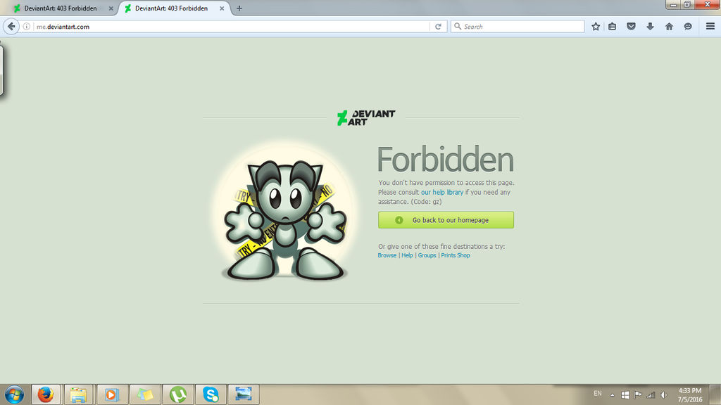 I Keep Getting 403 Forbidden Error (Solved) by revpeng on DeviantArt