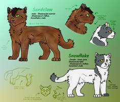 Sandclaw and Snowflake ref (pls read desc)