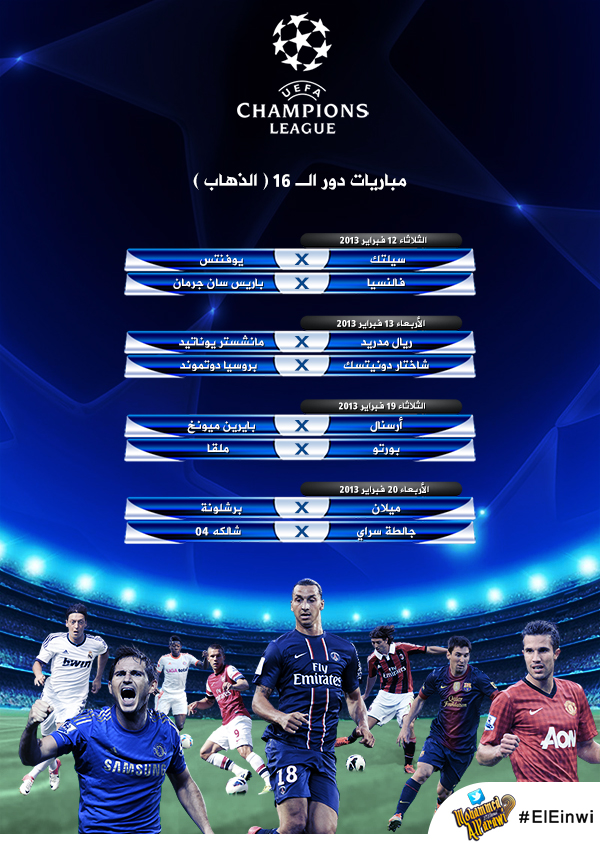 UEFA Champions league 16 2013