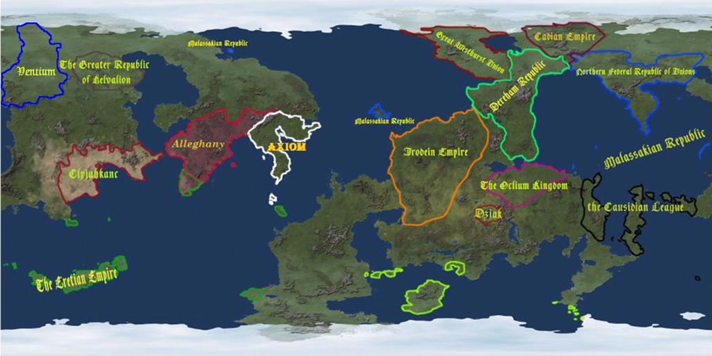 World Map by VoltusVentus on DeviantArt