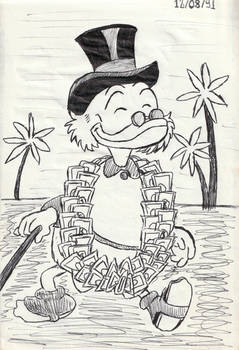 The duck with da money