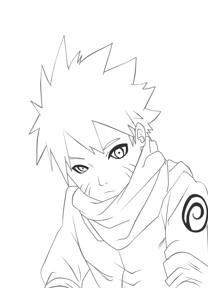 Drawing Naruto Face With Horizontal Lines by DrawingTimeWithMe on DeviantArt