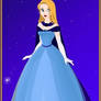 Elsa en robe de bal (avec cape)