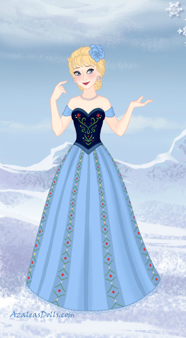 Snow Queen Maker-Elsa in prom dress