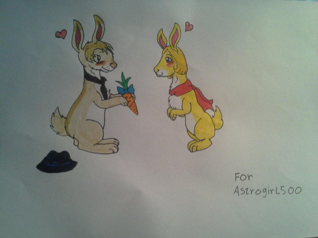 Skunk and Kitara as rabbits. by Principal-Kuno-Waifu on DeviantArt