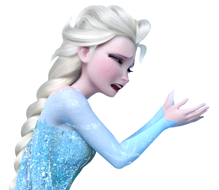 Elsa crying PNG