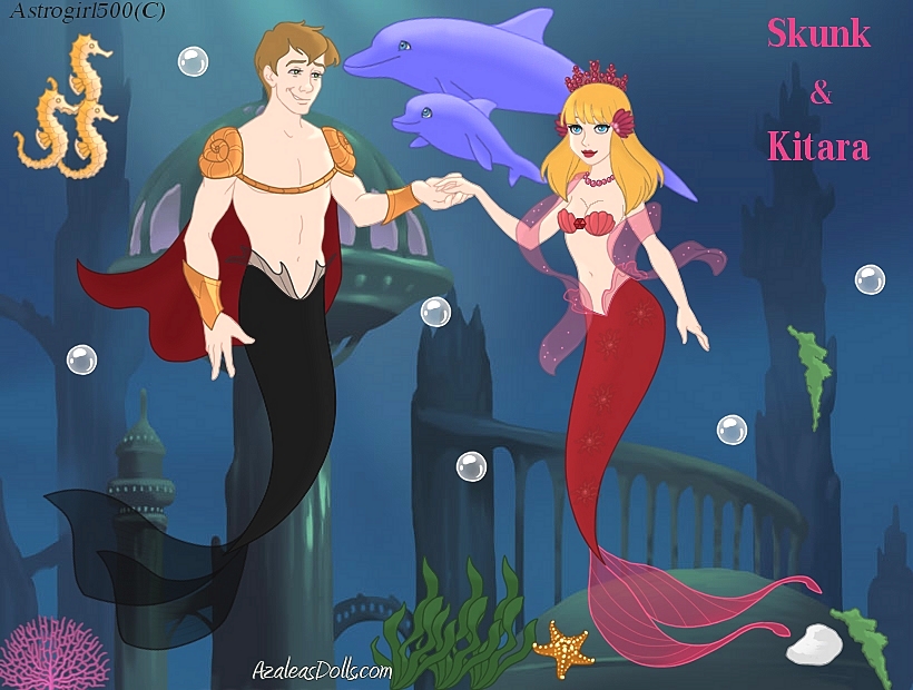 Mermaid Scene Maker - Skunk and Kitara