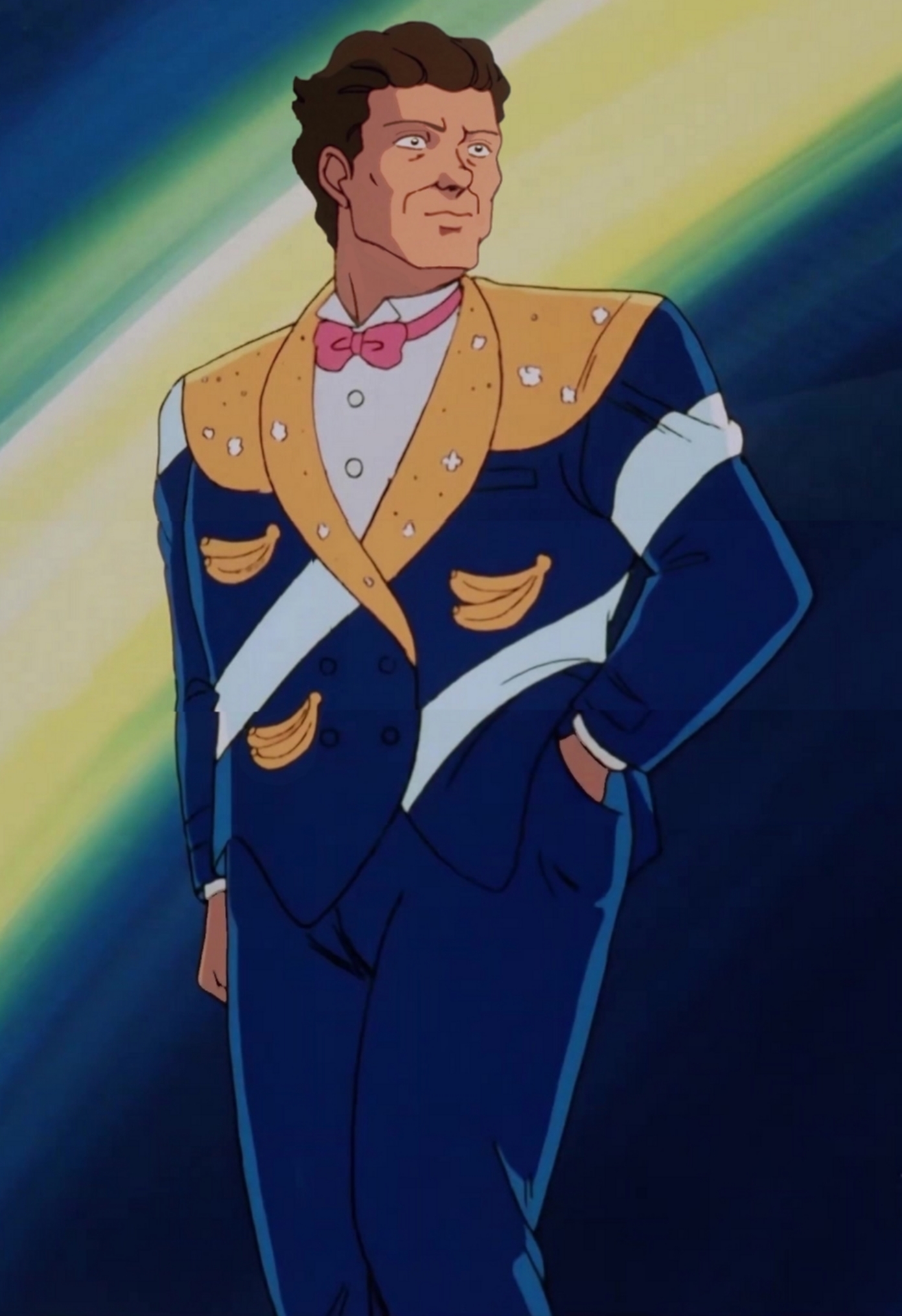 Principal Yasuhiro Kuno in fancy outfit {Edit}