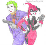 Drawlloween  - Kuno Joker and Ranma Quinn by Principal-Kuno-Waifu