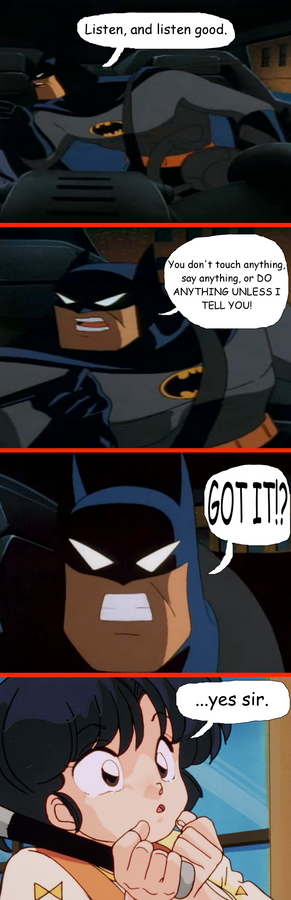 Akane Tendo better listen to Batman [Meme}