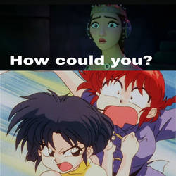 Queen Amaya reacts to Akane hurting Ranma!