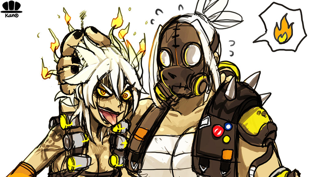 Junkrat And Roadhog By Kannovaku On DeviantArt junkrat-and-roadhog-by-kannovaku-on-deviantart