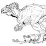 Allosaurus and kids