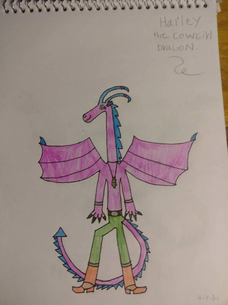 Hailey Ragon Hailey the cowgirl dragon by cowstar on DeviantArt