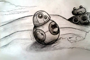 BB-8 on Jakku drawing.