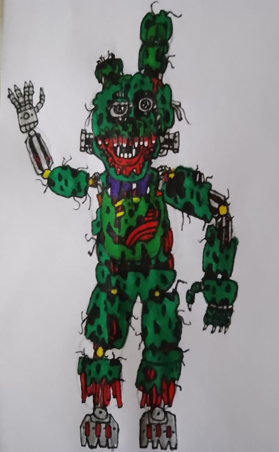 Fixed Realistic Spring Trap Realistic springtrap by elikaye on DeviantArt