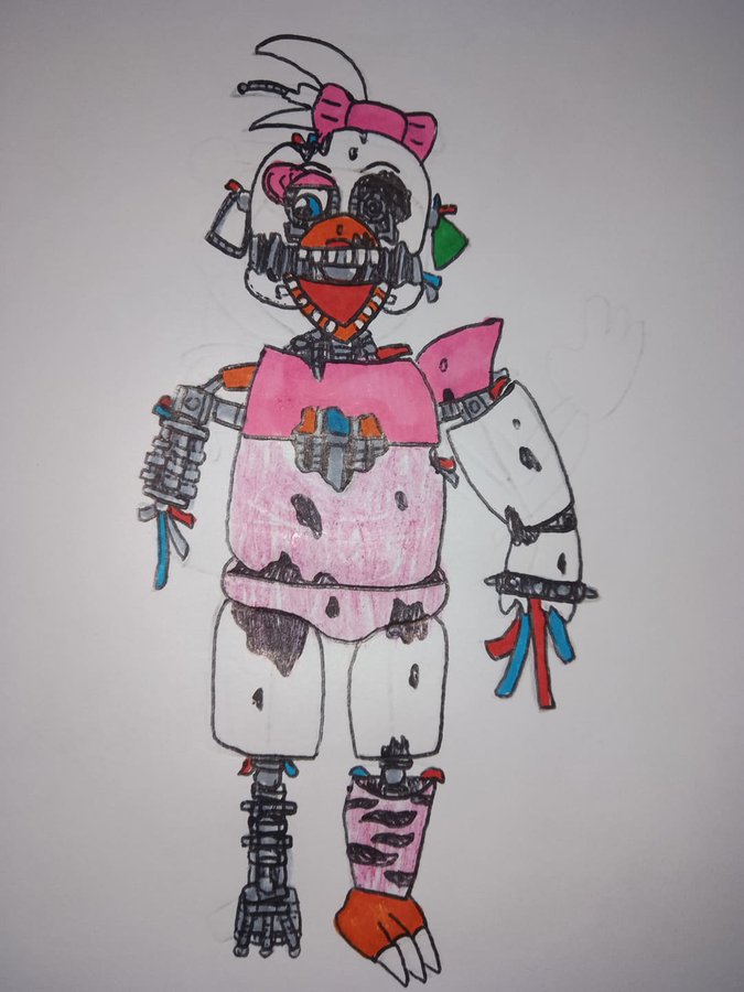 Withered chica - Desenho de felipe_fnaf - Gartic