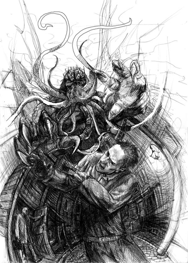 Cthulhu Cover rough Sketch