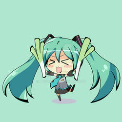 Chibi singer (Hatsune Miku)