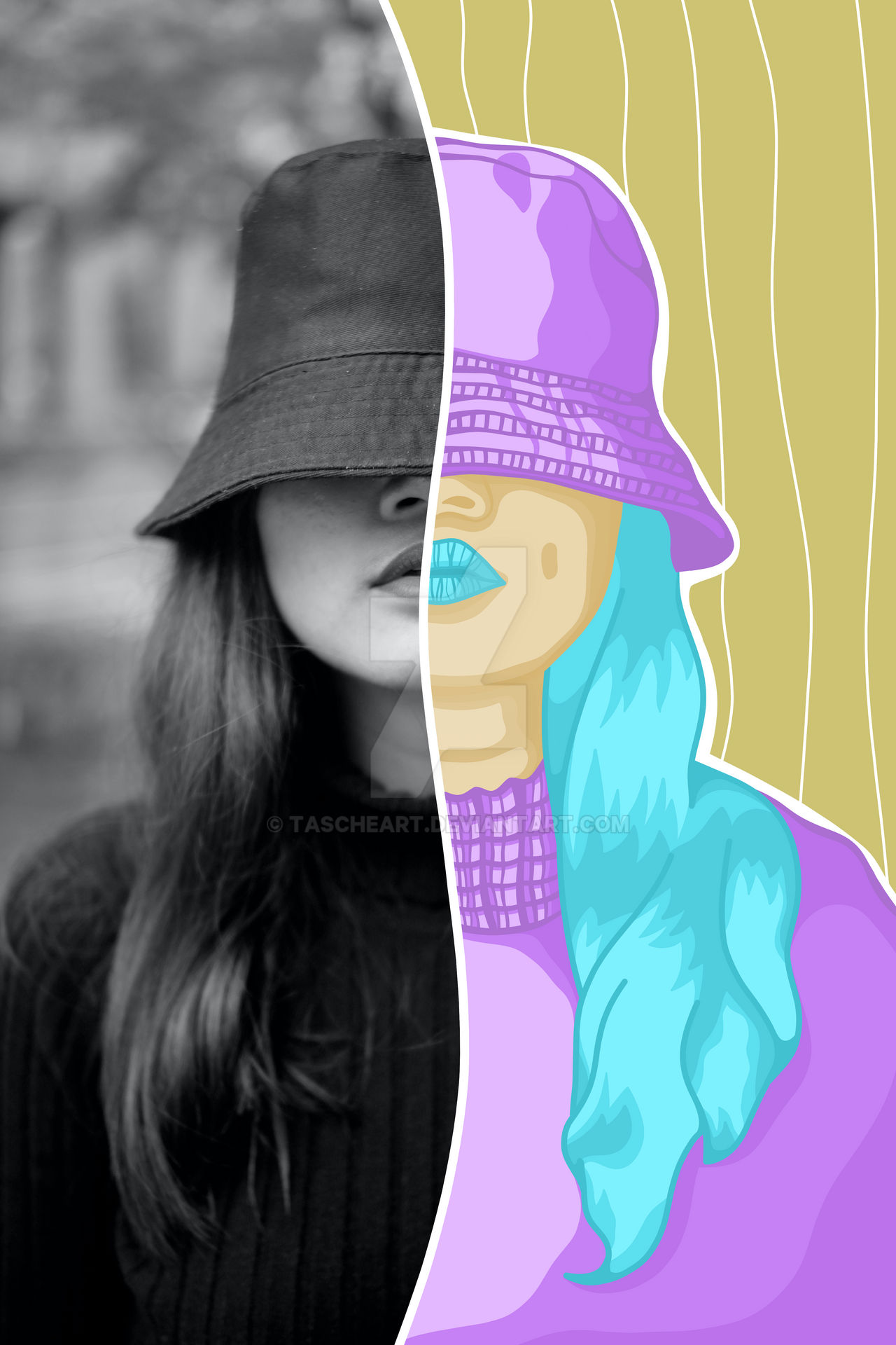 Half Lady Design Half and Half (Girl) by tascheart on DeviantArt