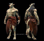 Minotaur WIP by schroedingerskatze87