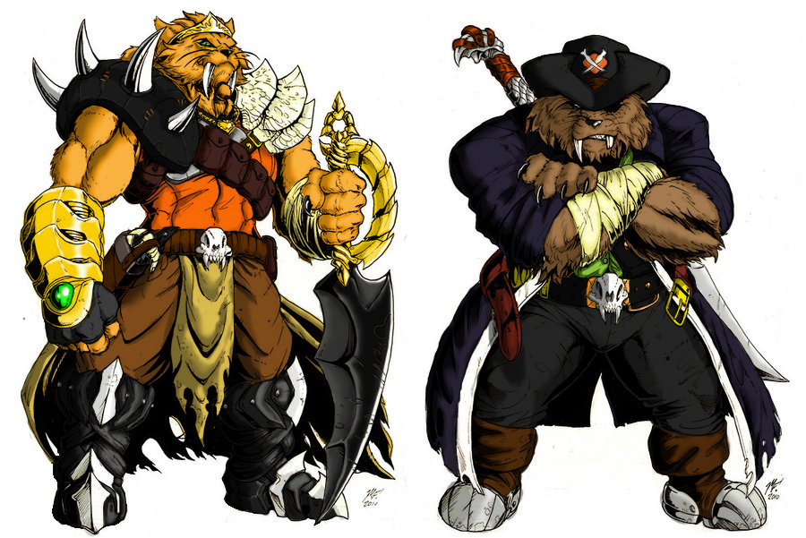 Colour Practice2 - Sabertooths by MarcelisKhaldern on DeviantArt