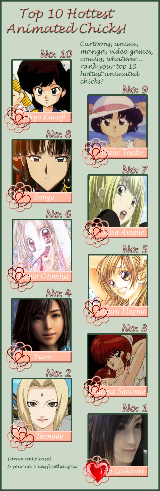 top 10 hottest anime girls by kagomaruXx on DeviantArt top 10 hottest anime girls by kagomaruXx on DeviantArt
