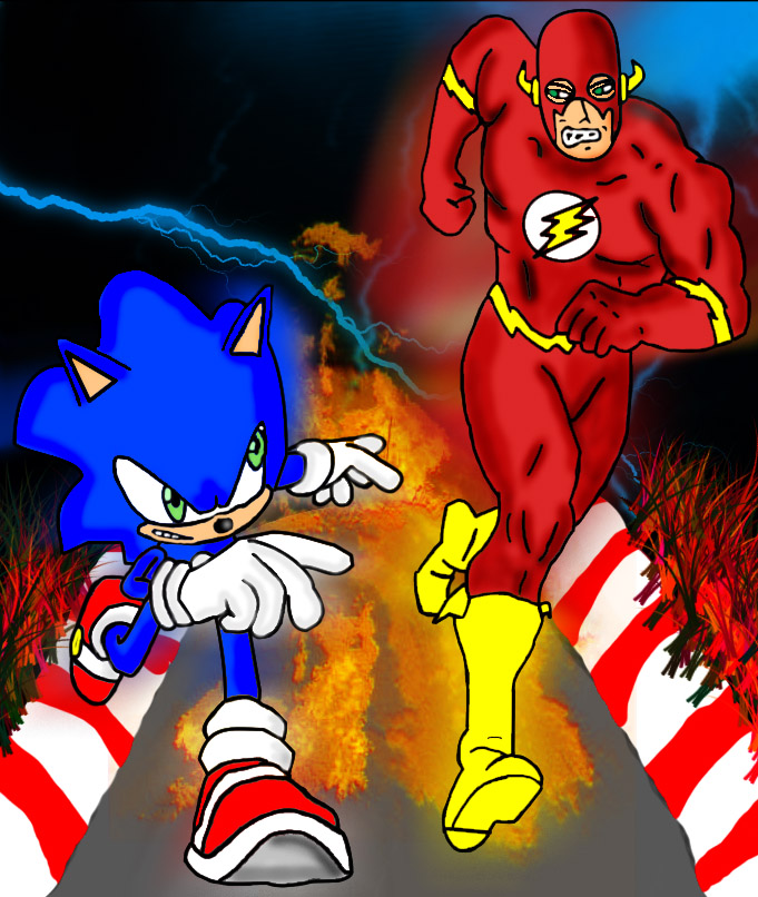 The Flash vs Sonic by SamuraiStorm on DeviantArt