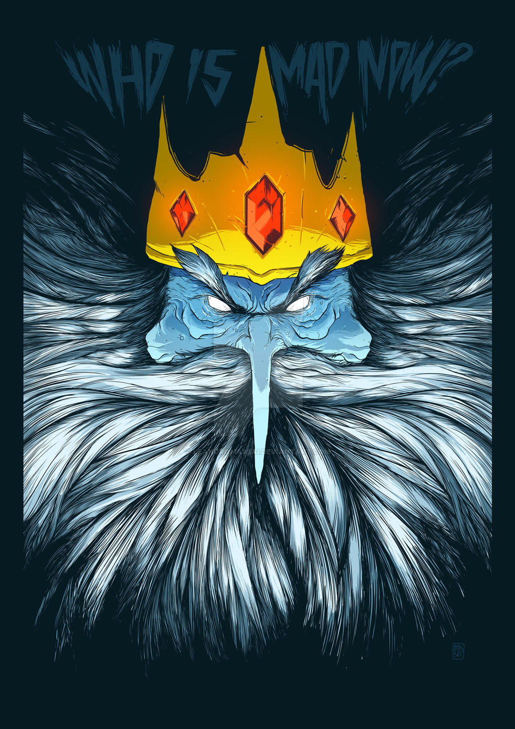 Rei gelado (Ice King) - Adventure Time FanArt