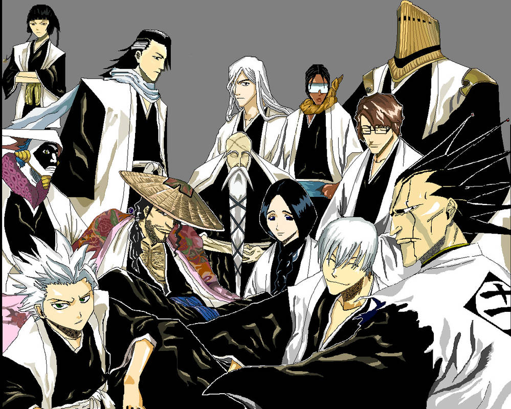 All Bleach Captains By TheCirroBros On DeviantArt