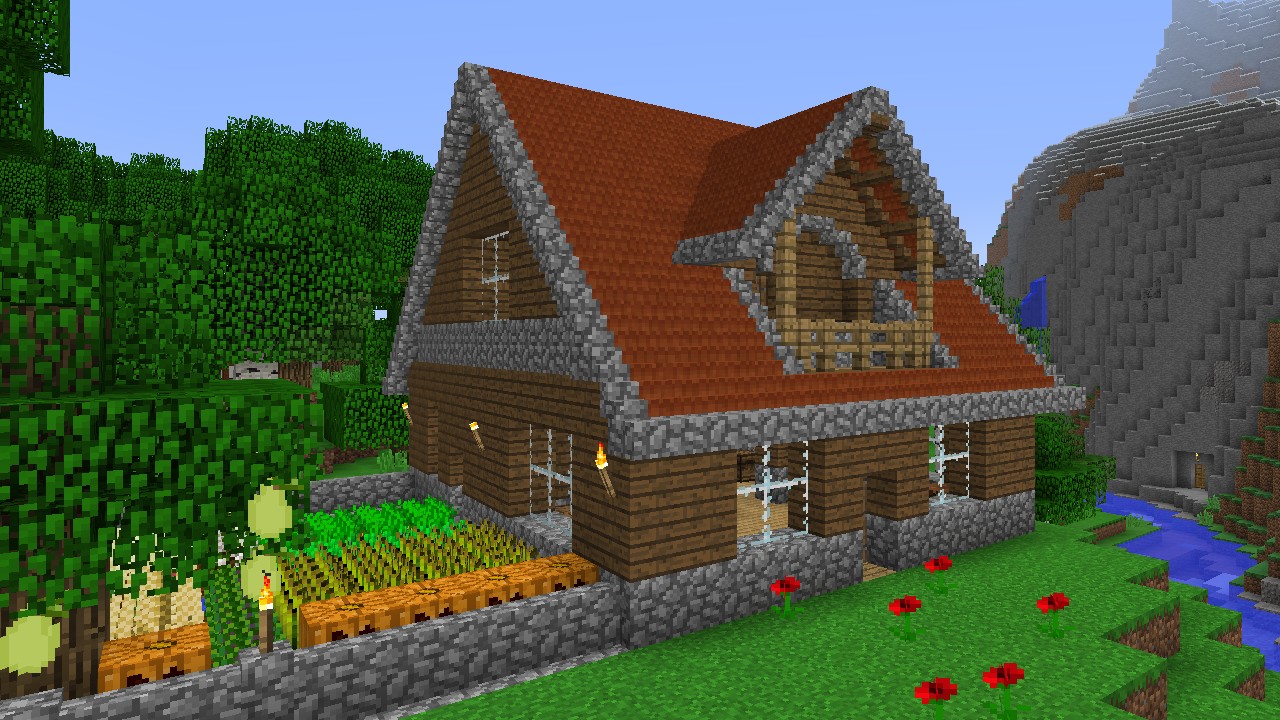 Minecraft - Wooden house by Timidouveg on DeviantArt