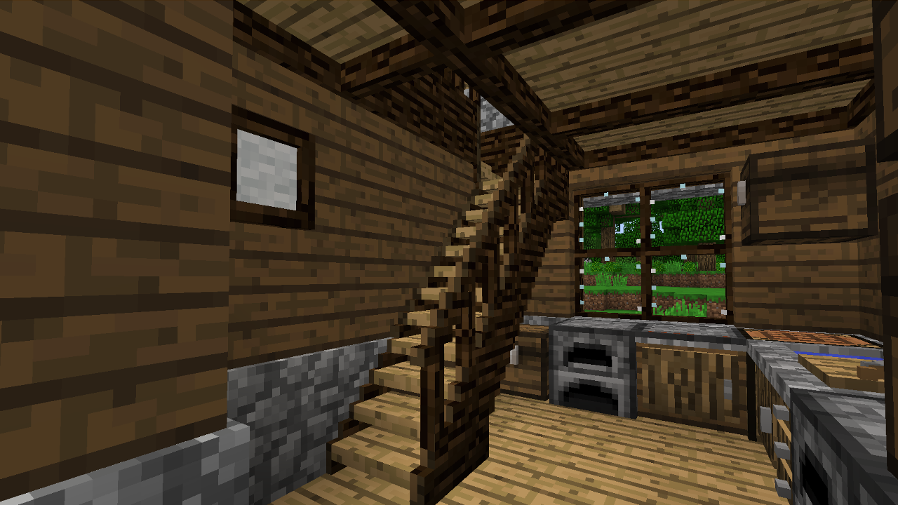 Minecraft - Little kitchen stairs by Timidouveg on DeviantArt